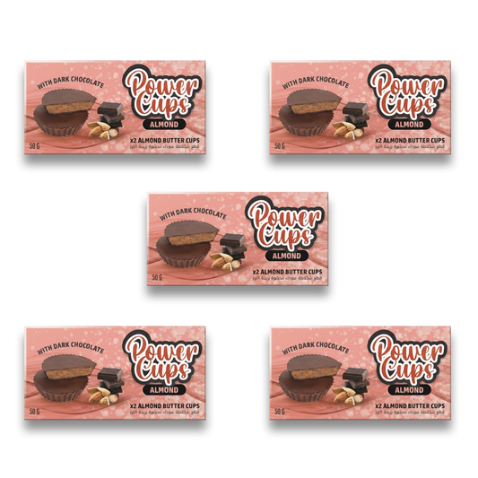5 x Power Cups Almond