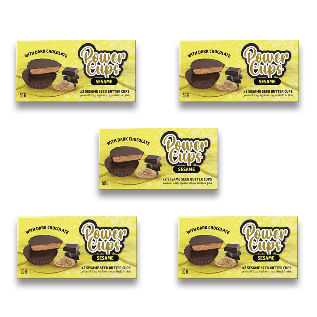 5 x Power Cups Sesame